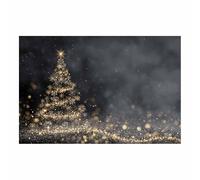 DunPei Christmas Wall Art Prints A Cozy Christmas Tree Holiday Art Prints Painting, Farmhouse Xmas Poster, Gallery Wall Art Winter Print, Decor for Holiday(grey)-50x70cm Unframed