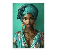 DunPei Glamour Lady canvas wall art Beautiful woman Woman Body Wall Decor,Abstract Art,Library Decor for Living Room Bedroom Bathroom Home(green)-50x70cm Unframed