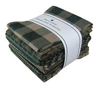 Dunroven House Steel Homespun Fat Quarters -Green(Piece of 12), 18 by 21-Inch