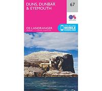 Landranger 67 Duns, Dunbar & Eyemouth Map With Digital Version, Pink One Size