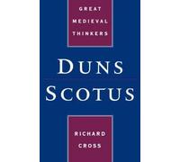Duns Scotus Richard Cross Hardback Oxford University Press Wester