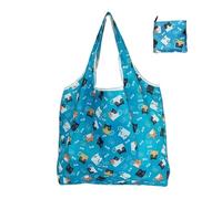 DUNSBY Beach Bag 1Pc Foldable Shopping Bag Reusable Travel Grocery Bag Cute Animal Printing Supermarket Tote Bag(A)