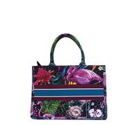 DUNSBY Beach Bag Customized European Style Top-Handle Bag Fashion Personality Single Shoulder Canvas Bag Large Capacity Tote Bag(F)
