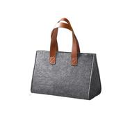 DUNSBY Beach Bag Reusable Grey Felt Handbag Portable Storage Bags Fashion Folding Travel Shoulder Bag Large Capacity Lazy Shopping Bags(Colored-2)