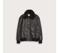 DUNST Women's Detachable A-2 Leather Blouson Brushed Black Small