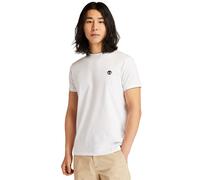 Dunstan River Cotton T-Shirt in Slim Fit with Crew Neck White