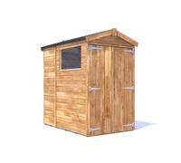 Dunster House Wooden Garden Shed 1.2m x 1.8m Outdoor Storage Building with Apex Roof and Window, Pressure Treated Timber, Overlord Modular