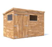 Dunster House Shed Garden Storage Workshop 3 X 1.8M (10' X 6') 15mm Walls Window, Pent Roof, Overlord Modular