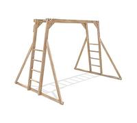 Dunster House Kids Wooden Monkey Bars - Durable Pressure-Treated Timber Climbing Frame for Children’s Outdoor Play. Safe, Weather-Resistant and Ideal for Active Playtime Adventures.