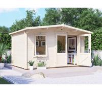 Dunster House Log Cabin, 45mm Wall Thickness, W4M X D2.5M / W13' X D8', Severn