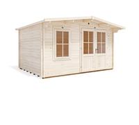 Dunster House Log Cabin, 45mm Wall Thickness, W4M X D3M / W13' X D10' Severn