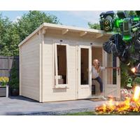 Dunster House Log Cabin Garden Office 3M X 2.5M Summerhouse Terminator 45mm Walls