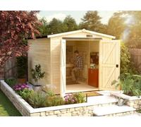 Dunster House Log Cabin Shed Tubby W8' X D9' / W2.4M X D3.0M, Super Felt Roofing