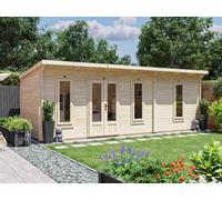 Dunster House Log Cabin W7.0M X D2.5M / W23' X D8' Terminator Grande