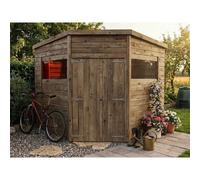 Dunster House Overlord Modular Corner Shed W8' X D8' / W2.4M X D2.4M, Superfelt Included