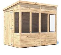 Dunster House Potting Shed Pent Roof W6' x D8' (W1.8m x D2.4m) Overlord Modular