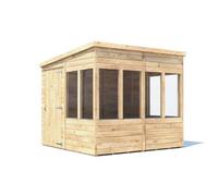 Dunster House Potting Shed Pent Roof W8' x D8' (W2.4 x D2.4m) Overlord Modular