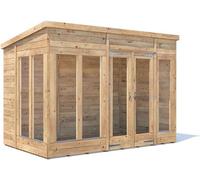 Dunster House Summerhouse 3m x 1.8m Modular Pent Fully Pressure Treated Timber RagePanda