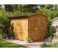 Dunster House Taarmo Heavy Duty Log Shed W6' X D10' / W1.8M X D3.0M Pressure Treated 19mm Superfelt Included