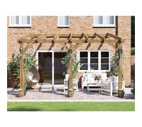 Dunster House Wooden Lean To Pergola 4m x 3m Plant Frame Leviathan