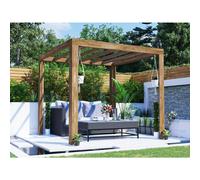 Dunster House Wooden Pergola 2.5m x 2.5m Garden Canopy TerraCube