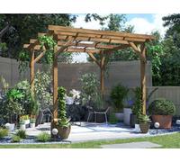 Wooden Pergola Utopia 2m x 2m Garden Structure - Dunster House