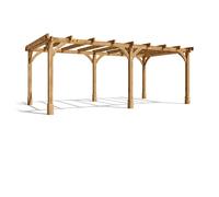 Dunster House Wooden Pergola Kit 6M X 3M Diy Plants Frame Garden Structure Utopia (19' 6" X 10')
