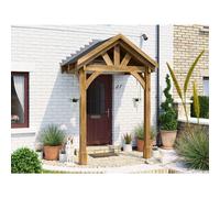 Dunster House Wooden Porch Canopy 2m x 1.5m Thunderdam (2 Post Full Height)