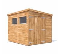 Dunster House Wooden Shed Garden Storage 1.8M X 3M (6' X 10') 15mm Walls Window Pent Roof, Overlord Modular