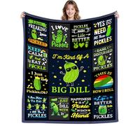 DUNTNKS Pickle Blanket Pickles Gifts for Girls Pickle Lovers Funny Cartoon Pickles Stuff Plush Throws Blanket for Sofa Bedding Decor for Women Men Kids Adults 60"X50"INCH