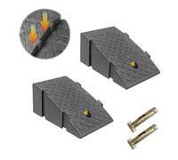 DUNTSEI Kerb Ramps Portable Ramp Wheelchair Ramp Lightweight Width Expandable High Reflective,7-16cm High Ramps for Mobility Scooters, Set of 2 (6 inch high)