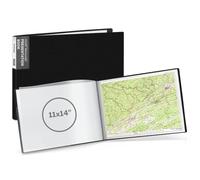 Dunwell 11x14 Portfolio Binder (Black, Horizontal), Presentation Book with 24 Pockets, Large 11 x 14 Art Portfolio Folder, Acid-Free Poly Cover and Sleeves