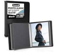 Dunwell 8x10 Photo Album Binder - (Black, 1 Pack), 24 Pocket Bound Presentation Book, Displays 48 Pages of 8 x 10” Photography or Artwork, Presentation Binder with Sheet Protectors for 8x10 Pictures