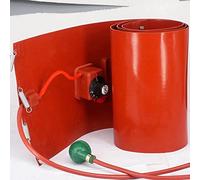 Dunxiles Metal Drum Heater - 53/55 Gallon Barrel Band Heater Pail Heater, 110V/220V Silicone Pad With Adjustable Thermostat, Drum Heater （200L 174 * 25CM）