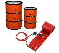 Dunxiles Metal Drum Heater Pail Barrel-Band For 55 Gallon - Silicone Pail Heater - Silicone Honey Oil Drum Heater Pad - Barrel Heater With Adjustable Thermostat, Drum Heater （200L 174 * 12.5CM）