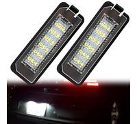dunxunn LED Rear Licence Plate Lights Compatible with VW Golf GTI R R32 Mk5 Mk6 Mk7 Passat B6 B7 B8, Replacement for SEAT FR Ibiza Mk5 6J Leon Mk2 1P Mk3 5F Altea Canbus White Number Plate Bulbs