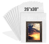 Dunzoom 10 Pack 26 * 30 Inch Extra Large Bubble Pouches Clear Bubble Pouch Wrap Bags for Packing Shockproof Cushioning Wrap Bag for Shipping Moving Fragile Dishes China Plates Painting Fragile Items