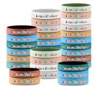 Dunzoom 200 Pcs Back to School Gifts for Student Awesome Attendance Silicone Wristbands Unisex Stretch Rubber Inspirational Wristbands for Student from Teacher Classroom Prizes