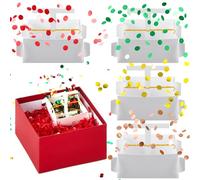 Dunzoom 4 Pack Explosion Gift Box with Confetti, DIY Confetti Glitter Bomb Prank Package, Pop out Folding Bounce Exploding Fantasy Decor for Valentine's Day, Anniversary, Birthday Party Supplies