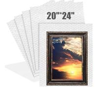 Dunzoom 5 Pack Extra Large Bubble Pouches 20 * 24 Inch Clear Bubble Pouch Wrap Bags for Packing Shockproof Cushioning Wrap Bag for Shipping Moving Fragile Dishes China Plates Painting Fragile Items