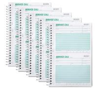 Dunzoom 5 Pack Phone Call Log Books for Office & Businesses, Carbonless Duplicate Phone Message Book for Customer Service Easy Reference, 5 5/8 x 8 1/2" (500 Calls)