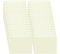Dunzoom 50 Pack 2 Inch Expanding Manila Plastic File Jackets Expandable Folders Heavy Duty 2 Inch Expansion Pocket File Folders Letter Size Reinforced Straight-Cut Tab (Beige)