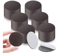 Dunzoom 50 Pcs Round Large Magnet Dots Bulk with Adhesive Backing Flexible 2.17'' x 2 mm Circle Large Magnetic Dot with Self Adhesive Alternative to Magnets Tape Sheet for Crafts DIY Office Home