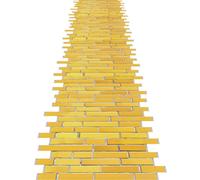 Dunzoom Brick Floor Runner Wizard Party Decorations Wall Backdrop Photography Princess Party Supplies for Halloween Cosplay(3.28 x 32.81 ft,Classic)