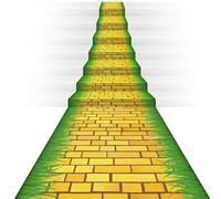 Dunzoom Brick Floor Runner Wizard Party Decorations Wall Backdrop Photography Princess Party Supplies for Halloween Cosplay(Grass,2.62 x 32.81 ft)