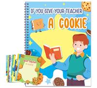Dunzoom If You Give Your Teacher a Cookie Book: A4 Large a Fun Teacher Appreciation Gift Idea for Classroom School [Unknown Binding] (Male)
