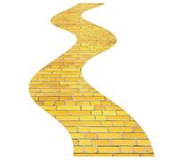 Dunzoom Yellow Brick Floor Runner Wizard Party Decorations, 3.28 x 32.81 ft | Wall Backdrop Photography Princess Party Supplies for Halloween Cosplay