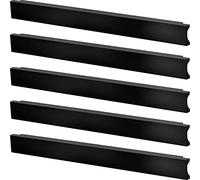 Dunzy 10 Pcs Tool-less 1U Black Plastic Rack Mount Blank Panel, Rack Cover for 19 Inch Server Rack Cabinet or Enclosure