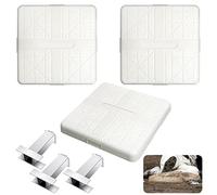 Dunzy 3 Sets Baseball Safety Base Set Molded Rubber Base Set Pitching Ground Anchored Bases Softball Baseball Bases Major League Bases for Adults Outdoor Sports