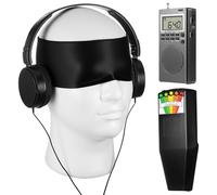 Dunzy 4 Pcs Ghost Hunting Equipment Kit with Ghost Box Magnetic Field Detector Headphone Blindfold Investigation Hunting Device Emf Meter Magnetic Paranormal Spirit Supplies for Outdoor Home Office